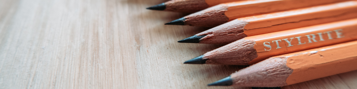 A close-up view of No. 2 pencils 